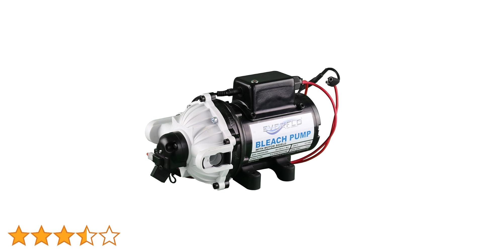 Everflo Soft Wash (Bleach) EFSW5500-BOX 12V Diaphragm Pump